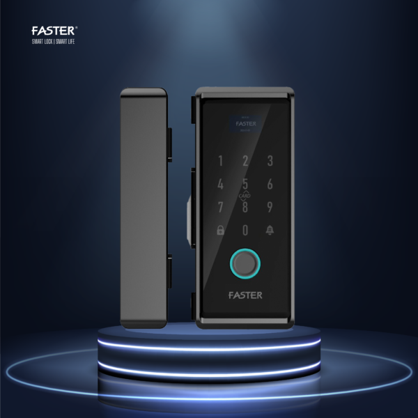 Khoá vân tay cửa kính FSG01 BL