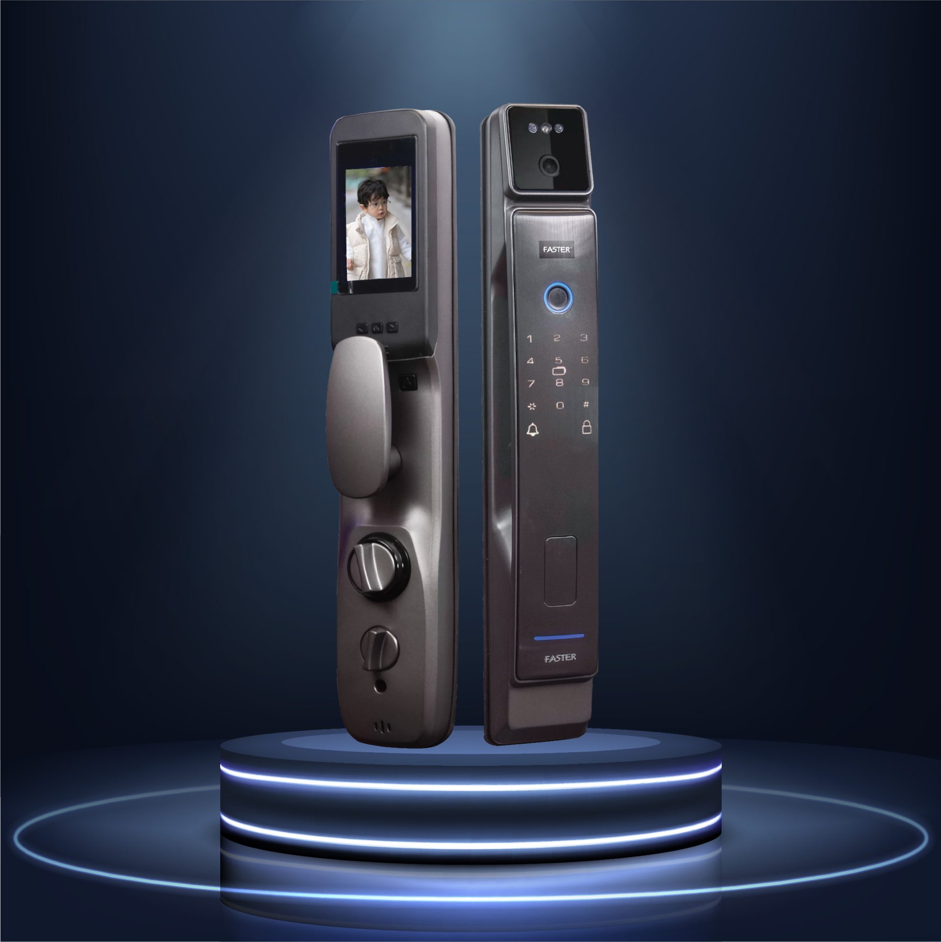 Khóa cửa nhận diện khuôn mặt FS008FD3D-SV Face ID