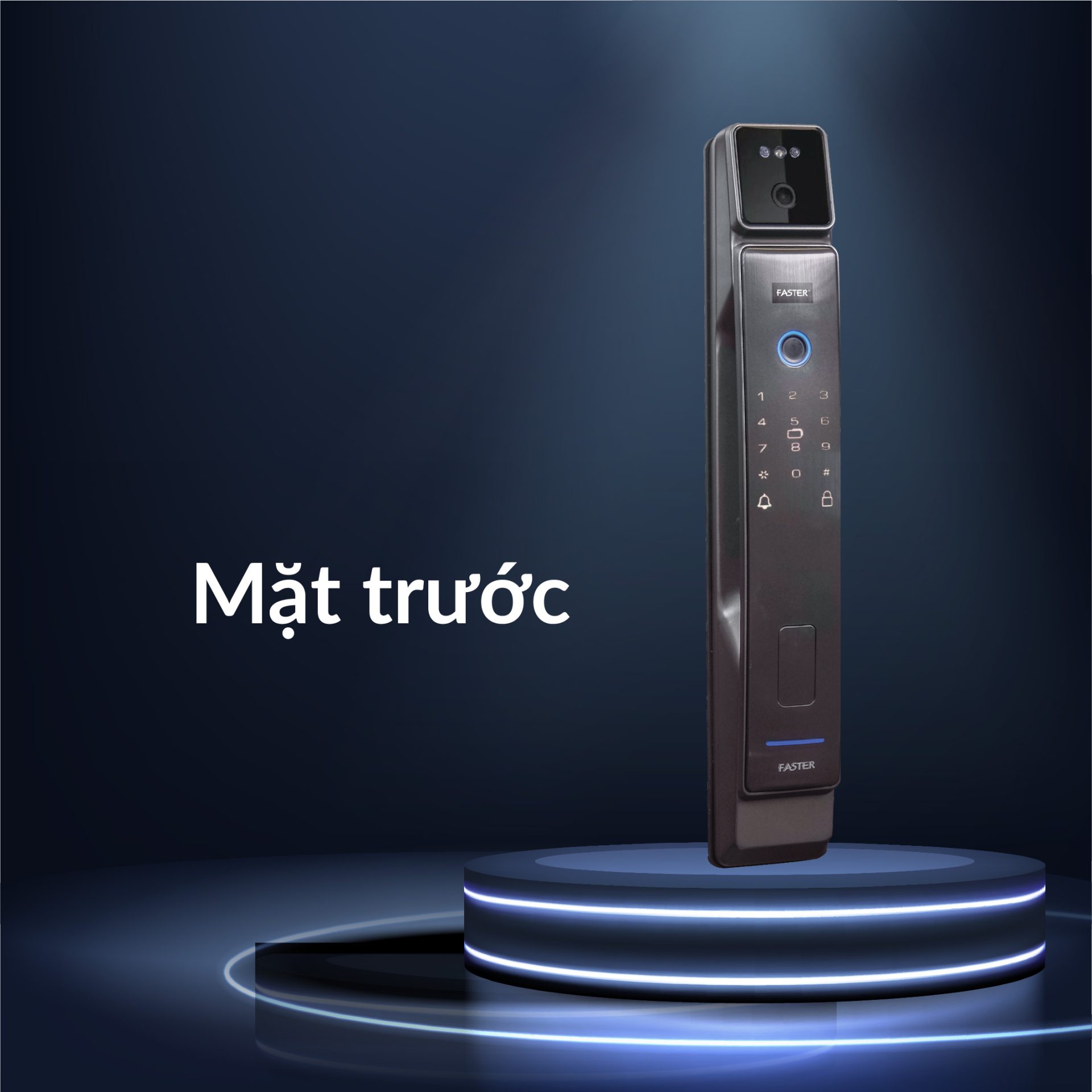 Khóa cửa nhận diện khuôn mặt FS008FD3D-SV Face ID