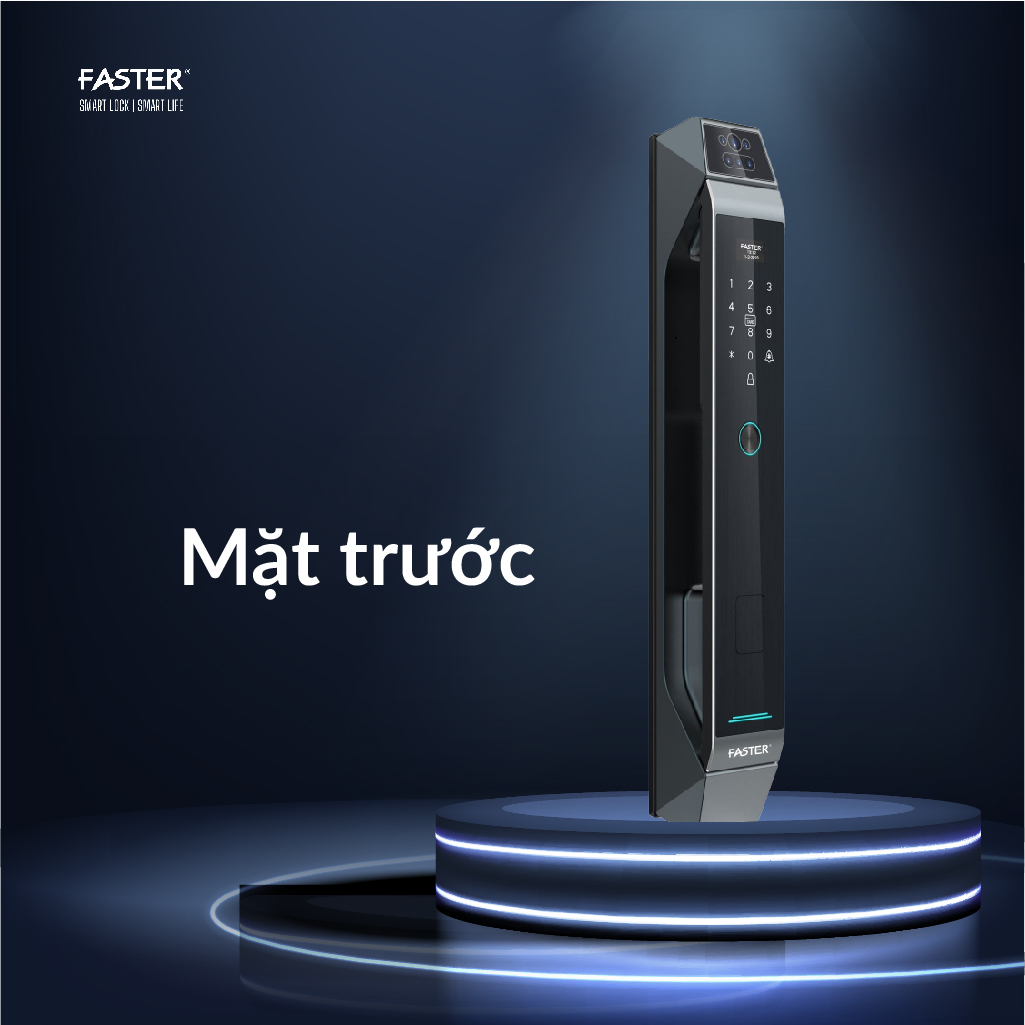 Khóa cửa nhận diện khuôn mặt FS868 CNC Face ID
