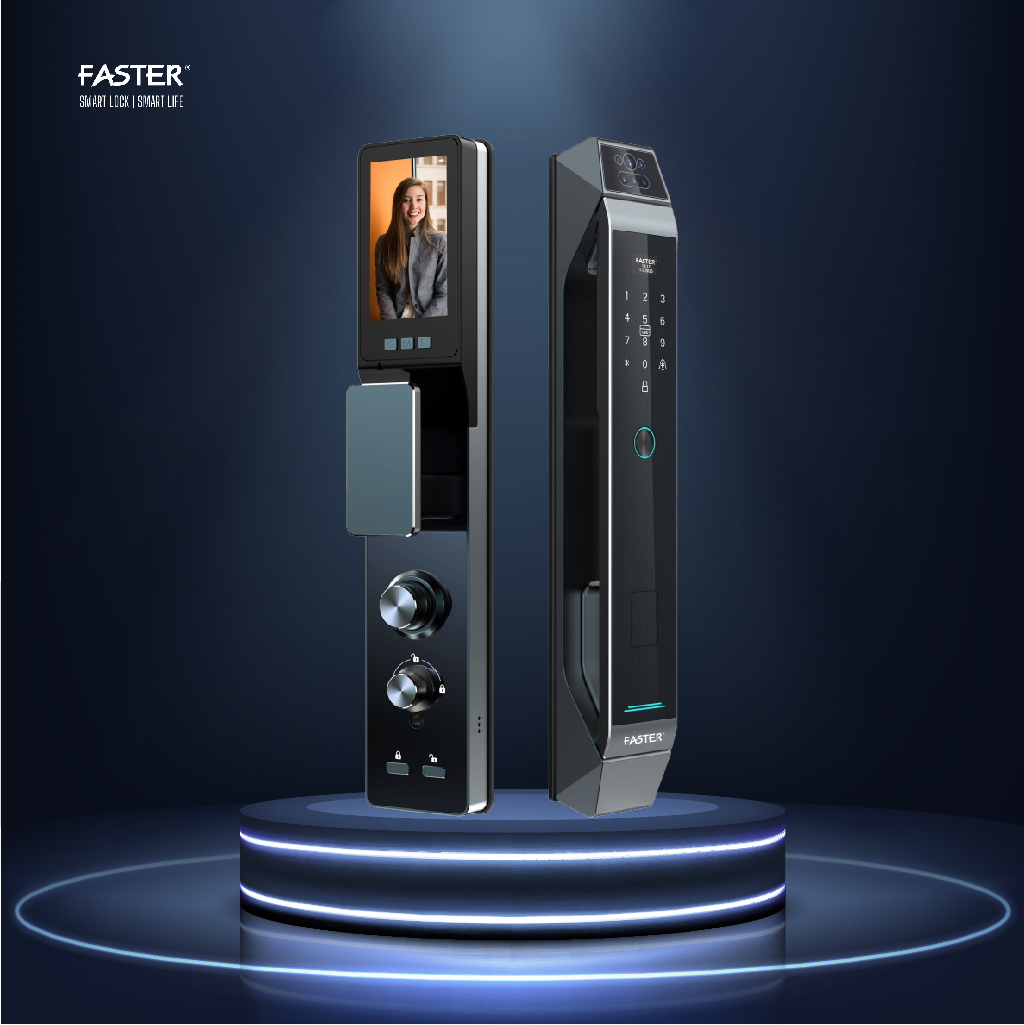 Khóa cửa nhận diện khuôn mặt FS868 CNC Face ID Khóa cửa thông minh Faster Khóa cửa vân tay Faster Khóa cửa thông minh thẻ từ Khóa cửa thông minh khuôn mặt Face ID Khóa cửa thông minh cửa gỗ Khóa cửa thông minh cửa nhôm Khóa cửa thông minh cửa sắt