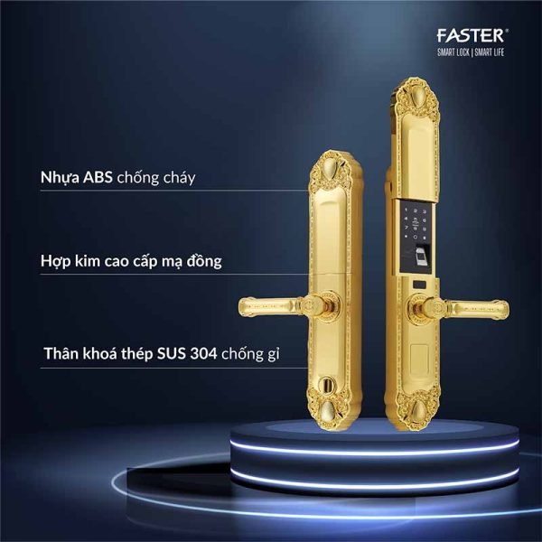 Khóa cửa đại sảnh FS039-1 24K