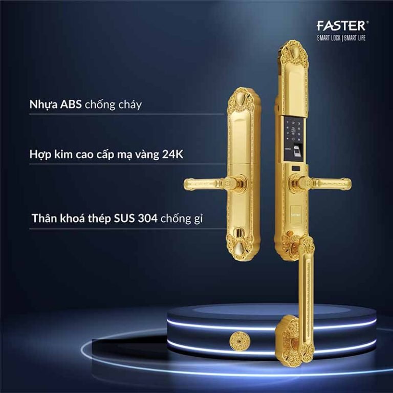 Khóa cửa đại sảnh Faster FS039 24K