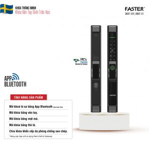 Khóa vân tay cửa nhôm FS6901 BL