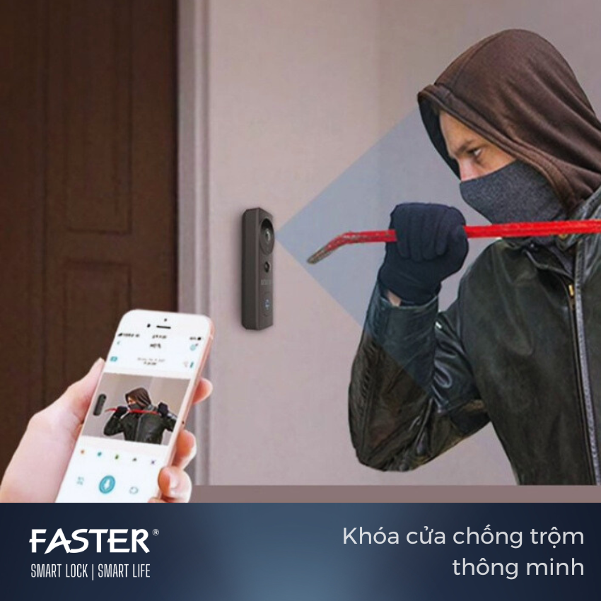 5 mẫu khóa cửa chống trộm thông minh đáng sớ hữu Khóa cửa thông minh Faster Khóa cửa vân tay Faster Khóa cửa thông minh thẻ từ Khóa cửa thông minh khuôn mặt Face ID Khóa cửa thông minh cửa gỗ Khóa cửa thông minh cửa nhôm Khóa cửa thông minh cửa sắt