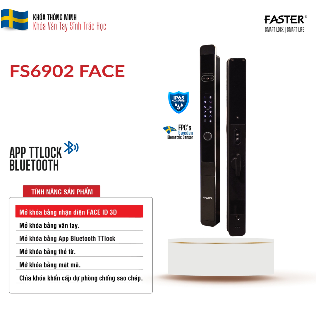 Khóa cửa thông minh FS6902 Face
