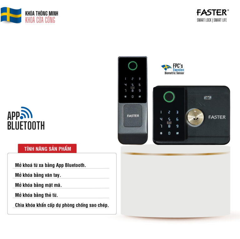 Khóa vân tay cửa cổng FS M01
