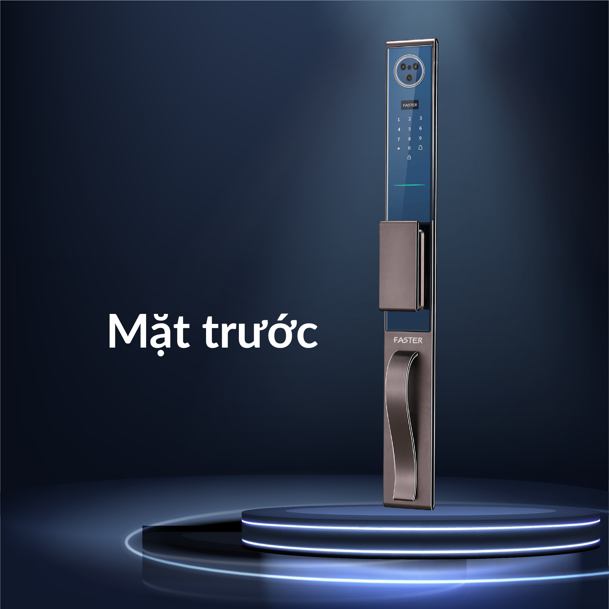 Mặt trước khóa nhận diện khuôn mặt FS LUXURY BR Mặt trước khóa nhận diện khuôn mặt FS LUXURY BR