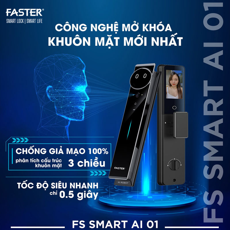 Khóa thông minh nhận diện gương mặt Faster