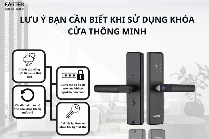 Cách thay pin khóa cửa thông minh