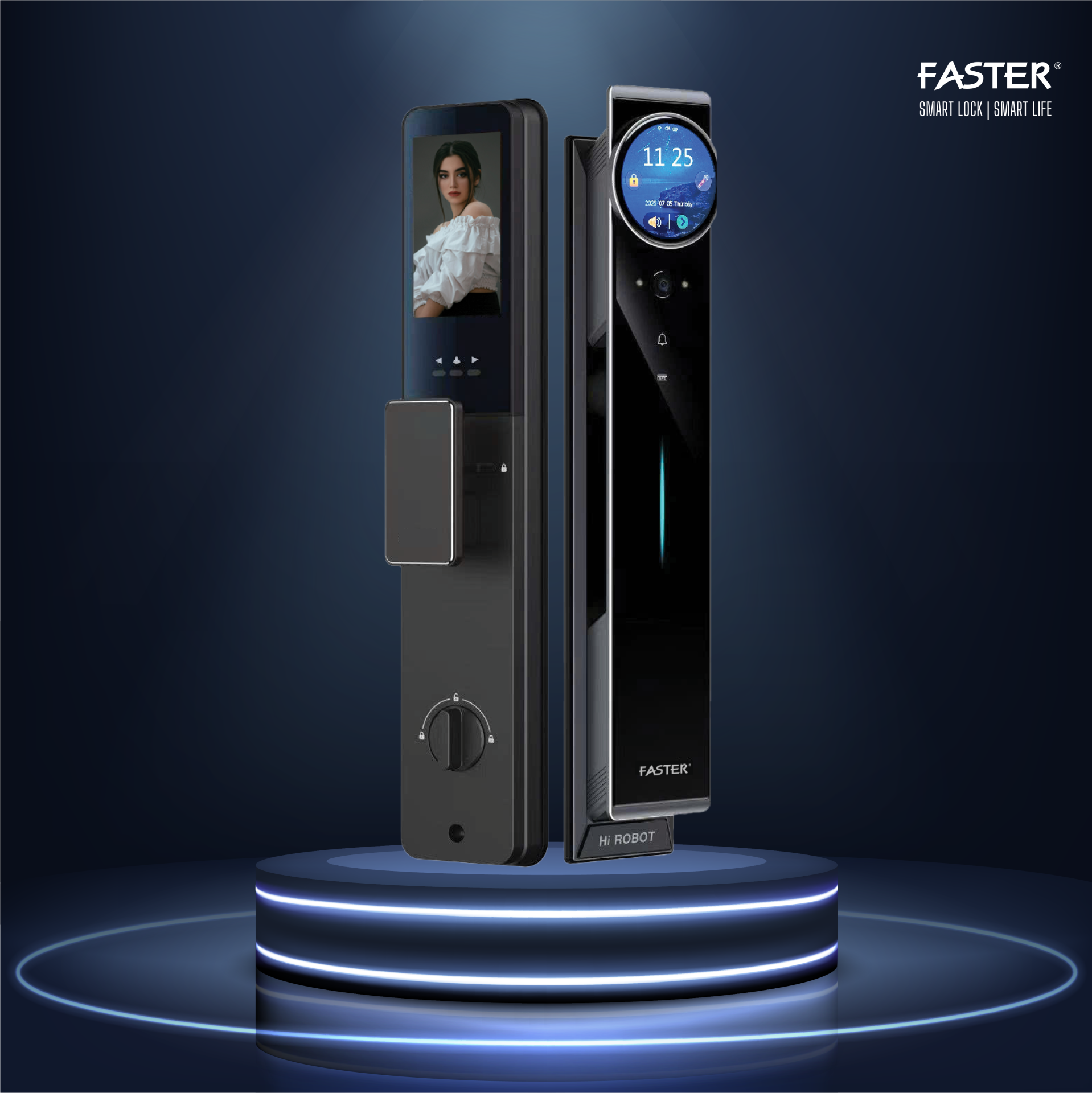 Khoá cửa nhận diện khuôn mặt FS SMART AI 01