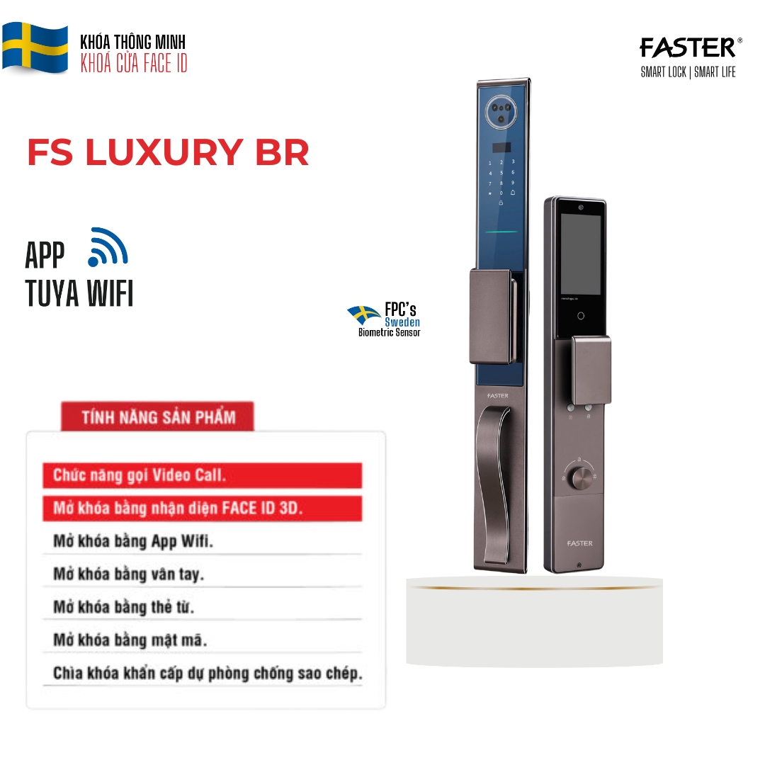 Khóa nhận diện khuôn mặt FS LUXURY BR