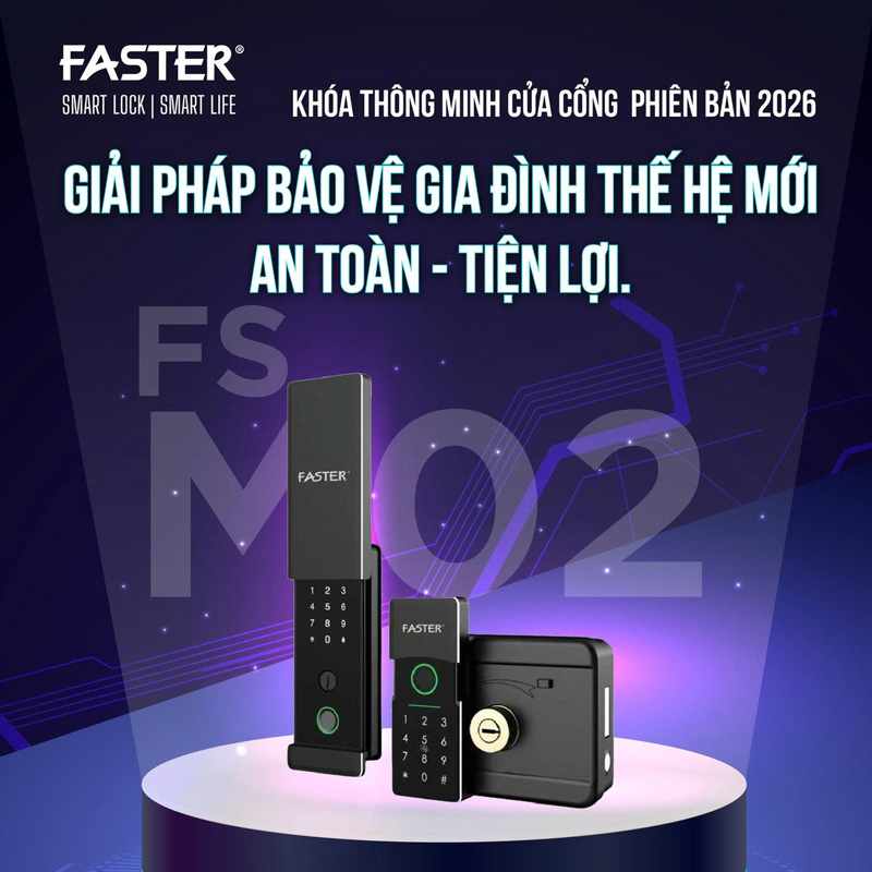 sử dụng khóa vân tay cửa cổng