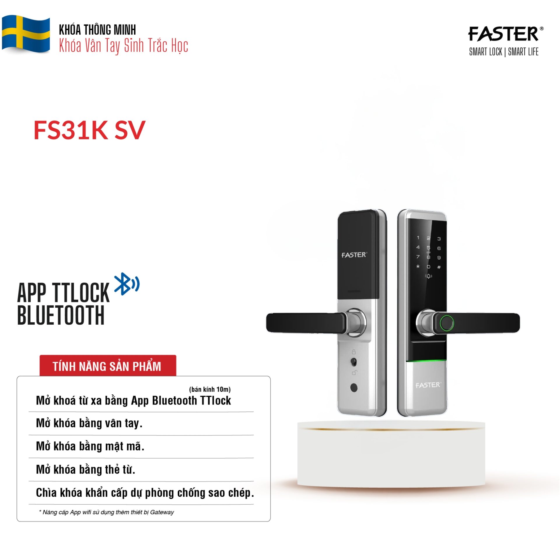 Khóa vân tay FS31K SV