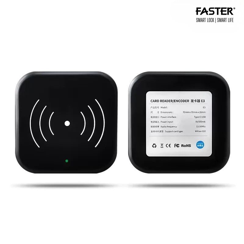 Đầu đọc thẻ TTLock Hotel thiết kế sang trọng màu đen