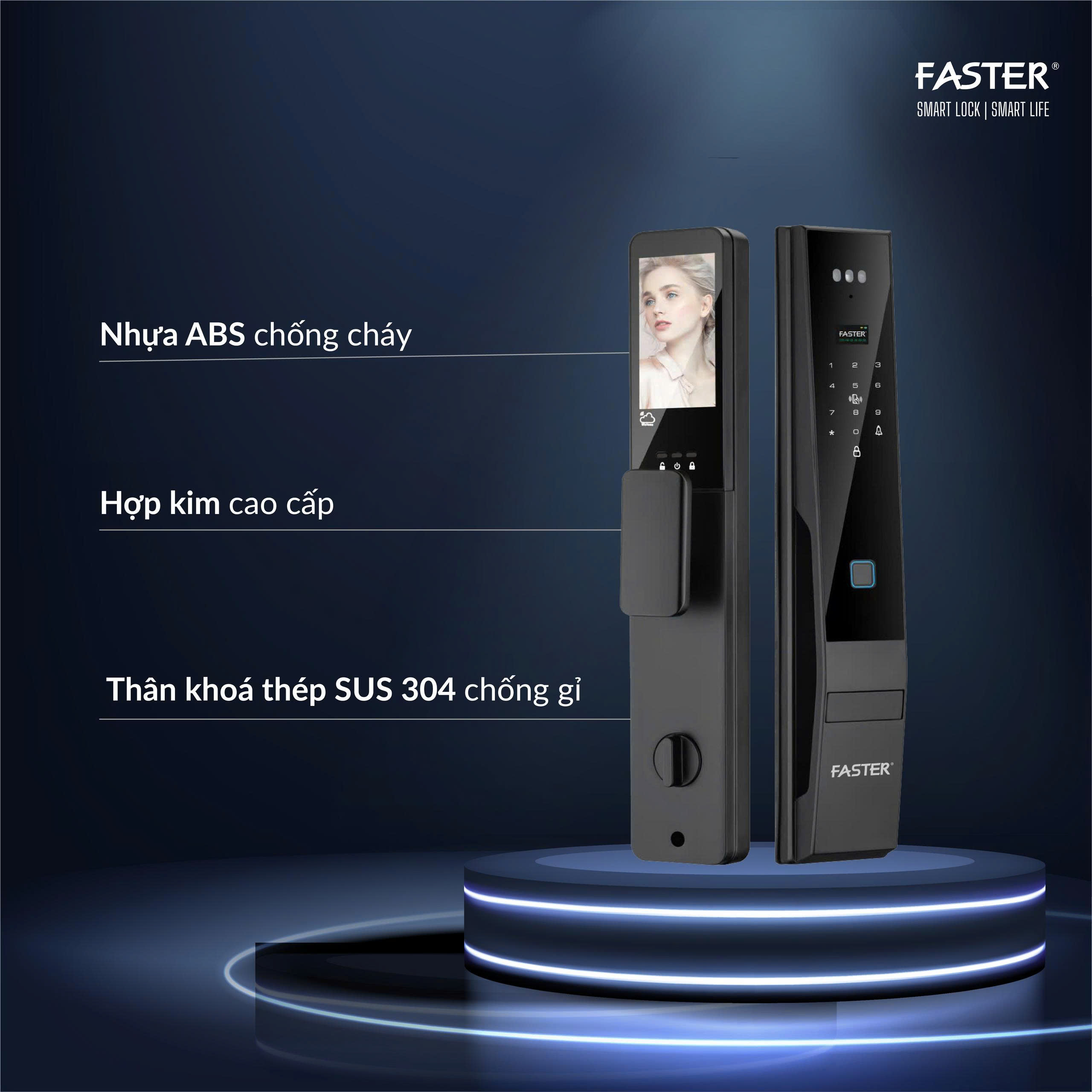 Khóa cửa nhận diện khuôn mặt FS006 Pro