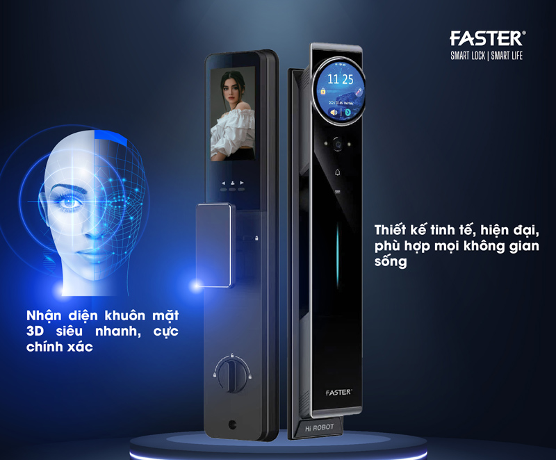 Khóa nhận diện gương mặt có mở được trong bóng tối không?