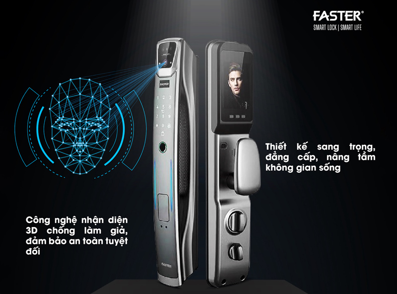 công nghệ nhận diện màn đêm của khóa nhận diện gương mặt