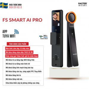 Khoá cửa nhận diện khuôn mặt FS SMART AI 01 PRO