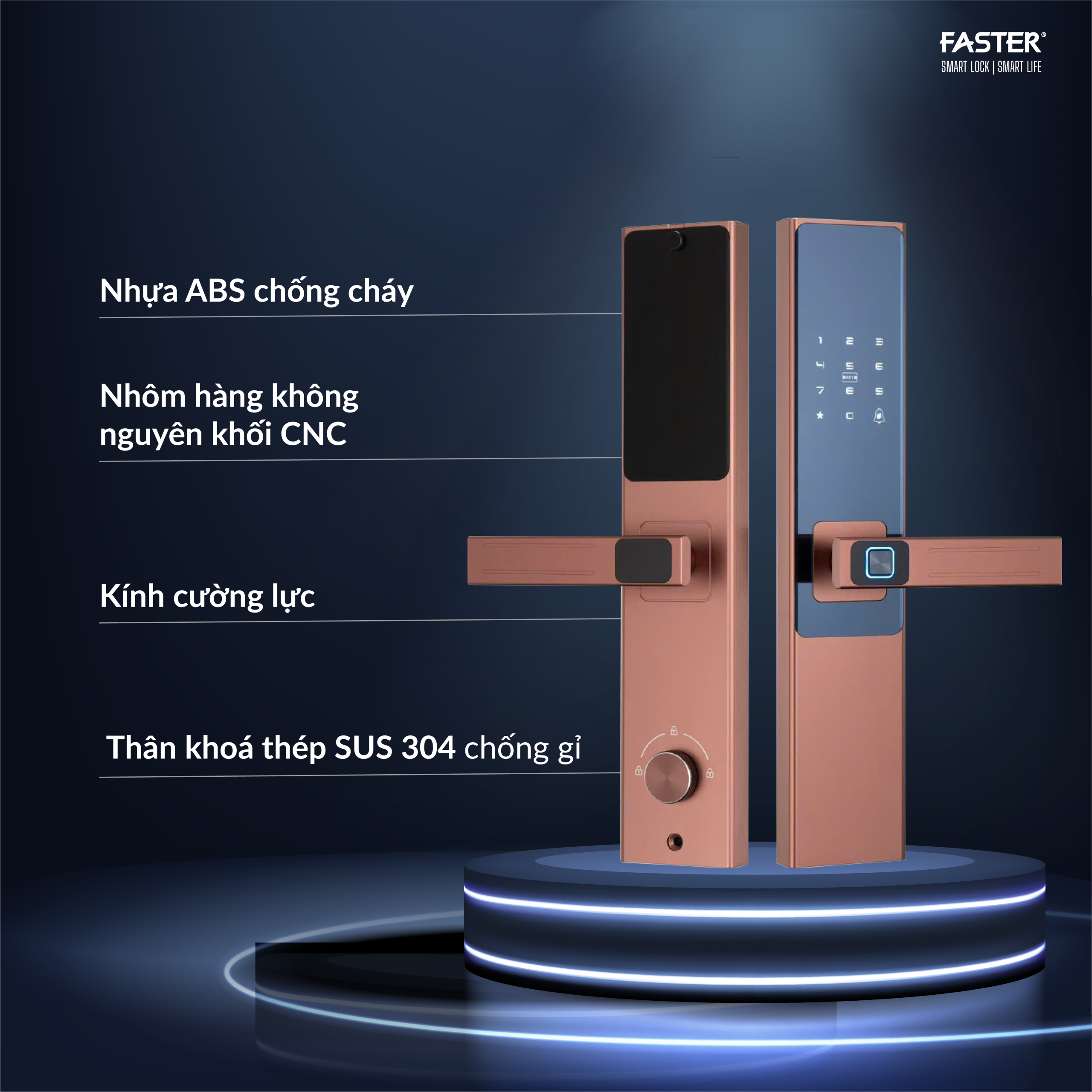 Khóa Cửa Vân Tay FS 700AC PRO
