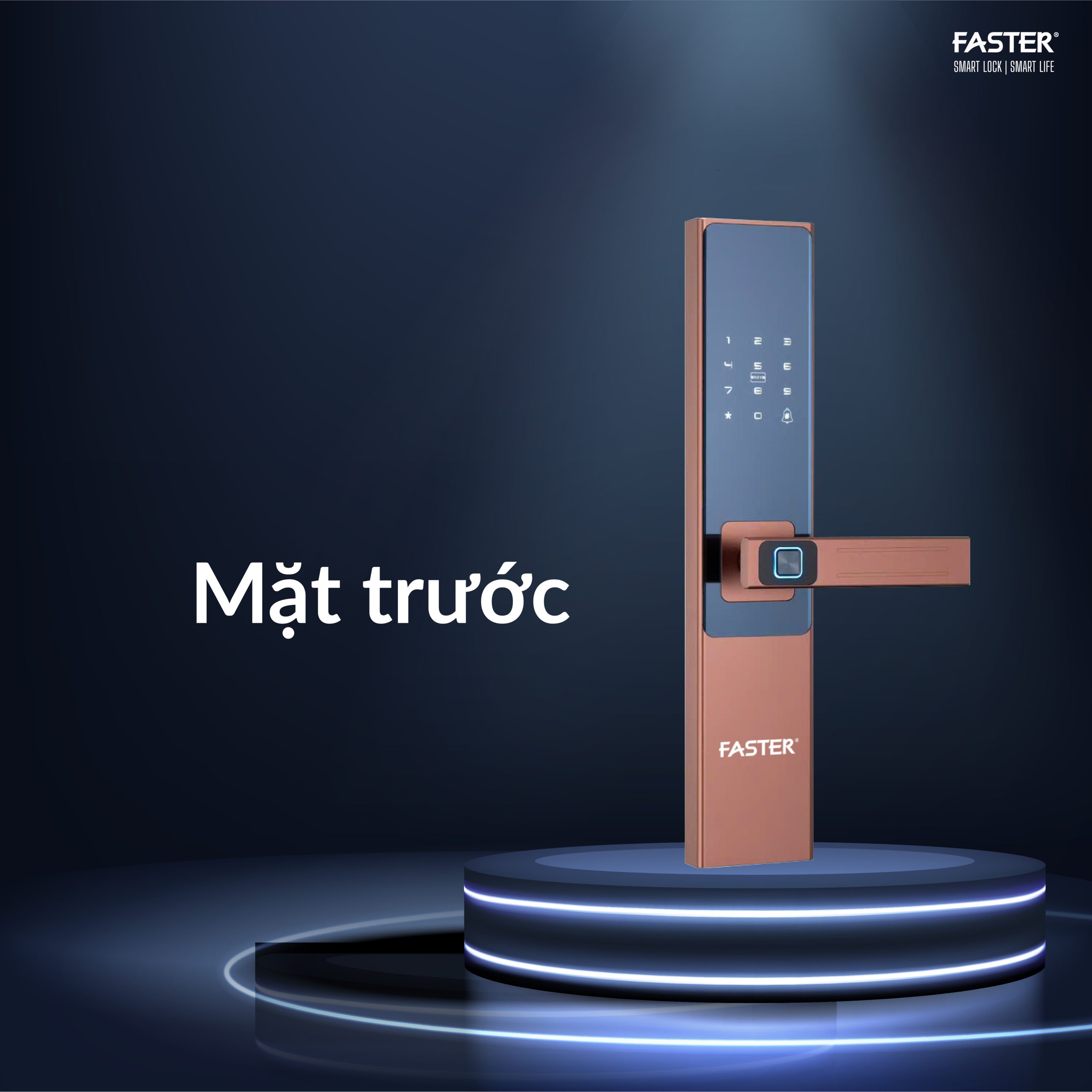 Ảnh mặt trước của khóa cửa vân tay fs 700 ac pro