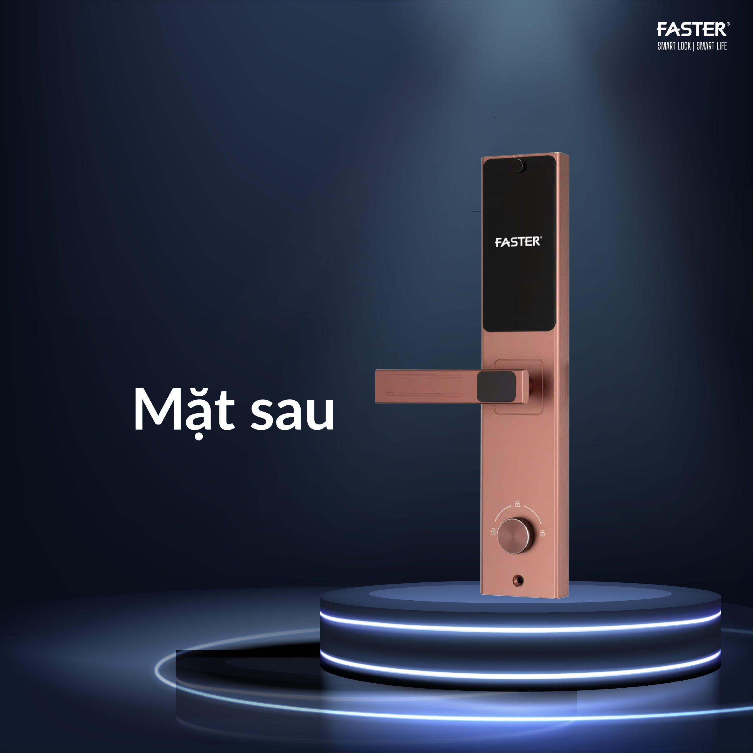 Ảnh mặt sau của khóa cửa vân tay fs 700 ac pro