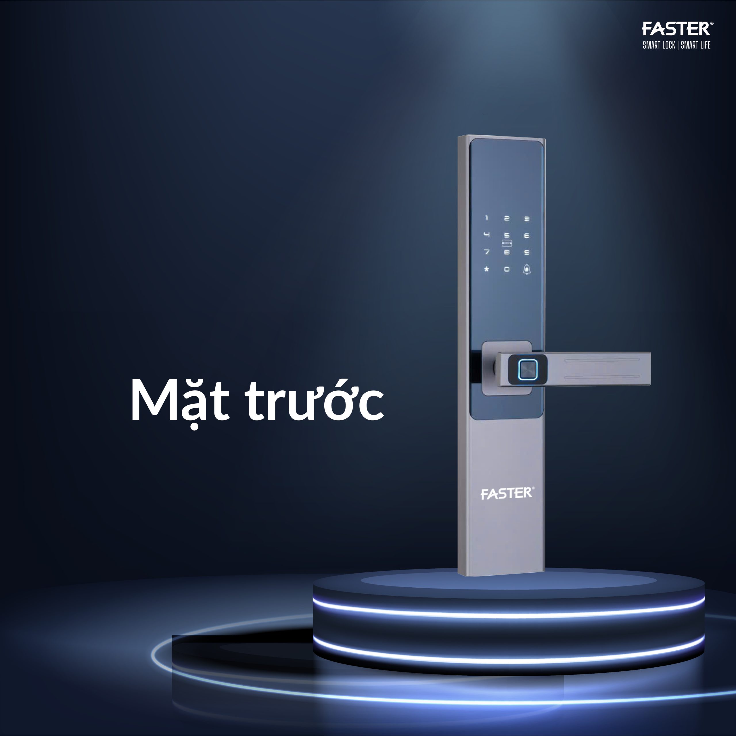 Ảnh mặt trước khóa cửa vân tay FS 700 SV PRO