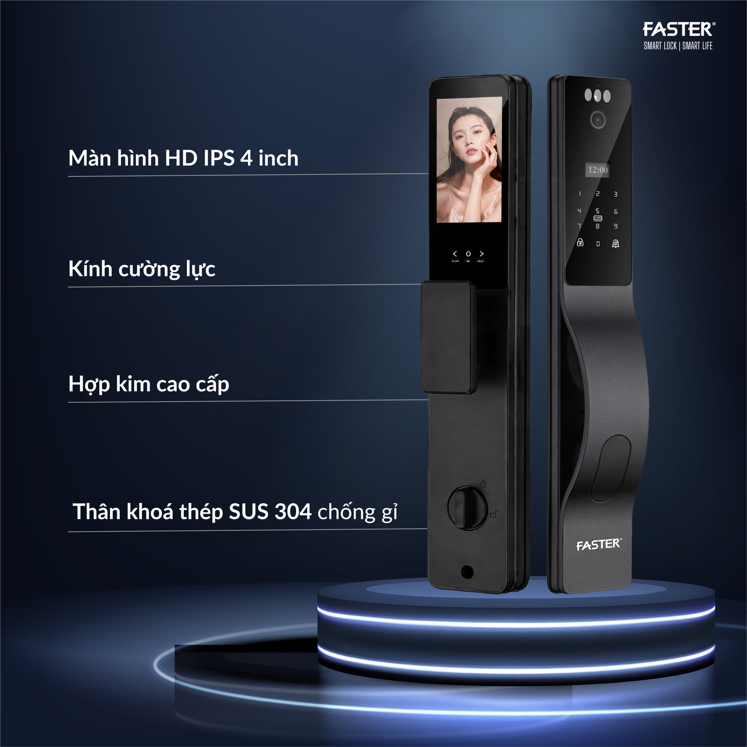 khóa cửa nhận diện khuôn mặt FS 669