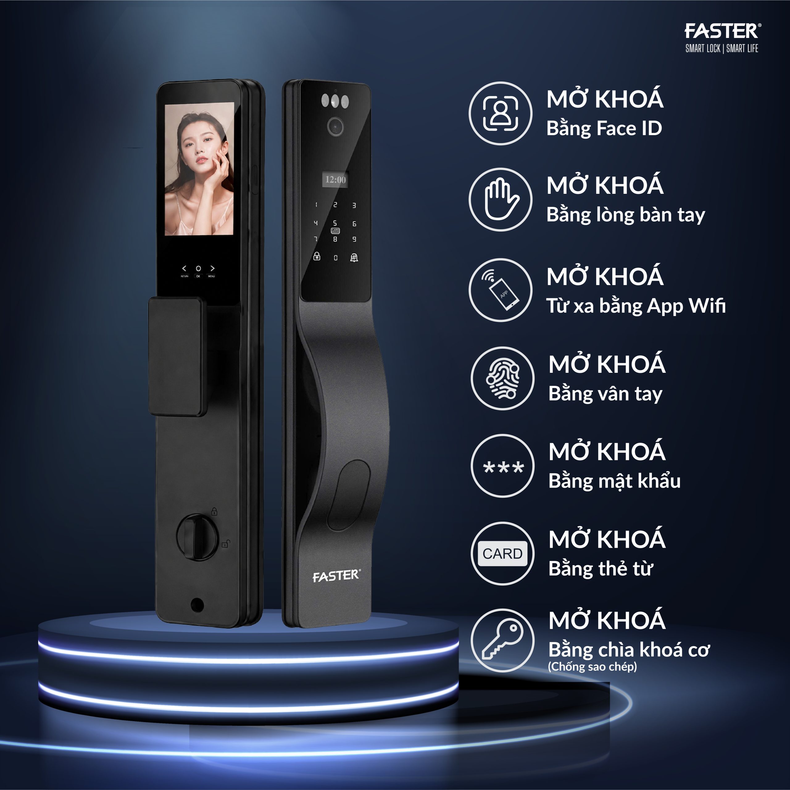 khóa cửa nhận diện khuôn mặt FS 669